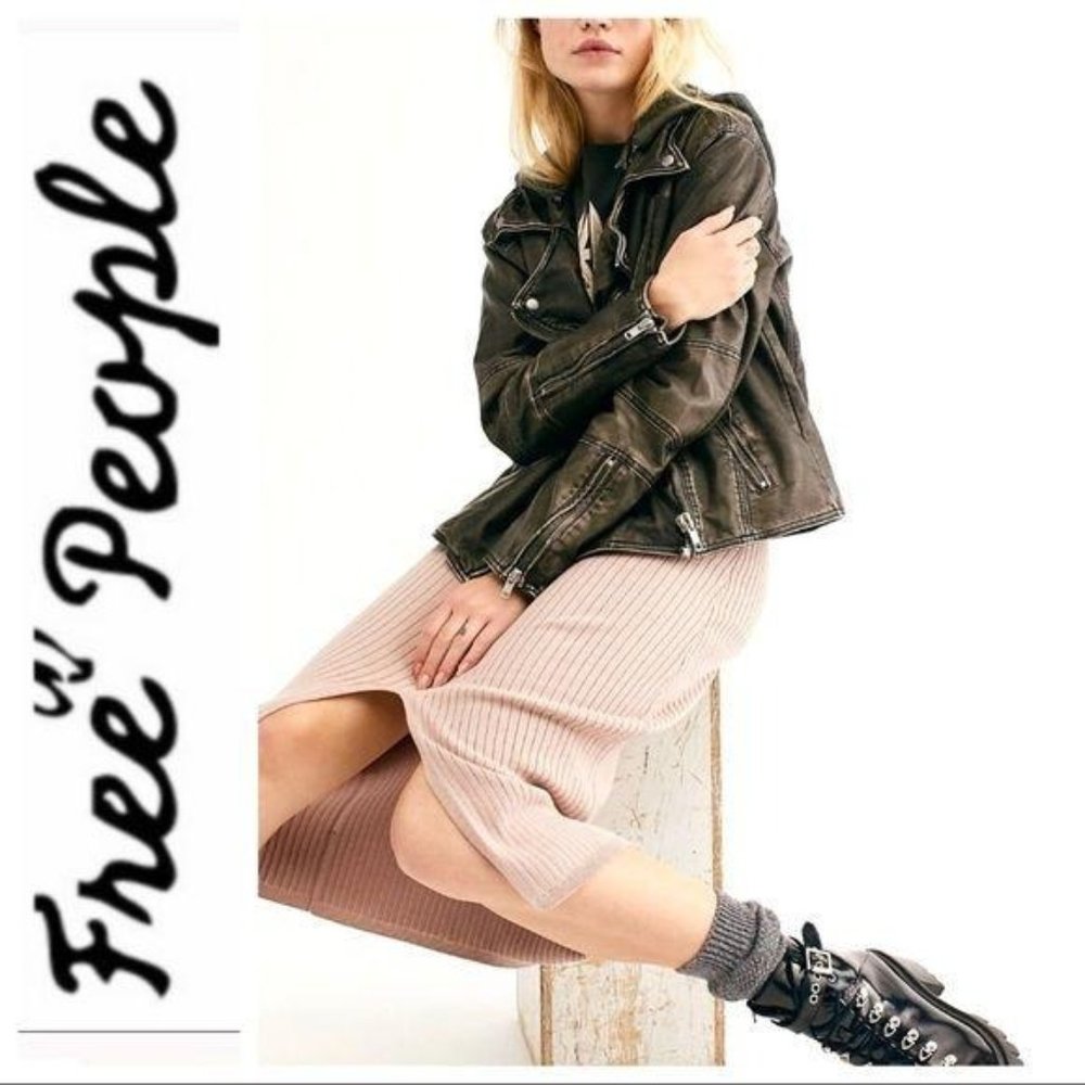 FREE PEOPLE Just Friends Vegan MOTO JACKET